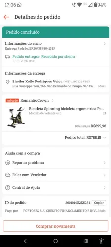 Bicicleta ergométrica