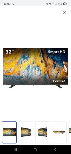 SMART TV TOSHIBA 32" NA CAIXA