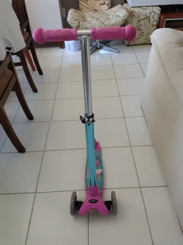 Lindo Patinete Unicórnio para meninas de até 10 anos