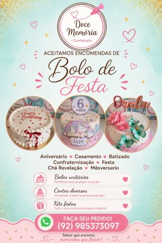 Bolos de aniversário personalizados
