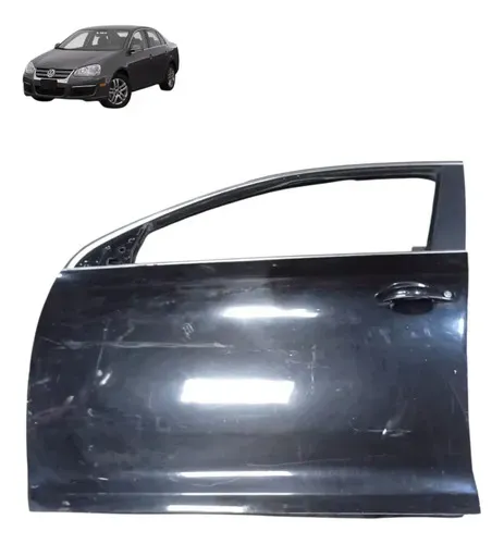 Porta Dianteira Esquerda Volkswagen Jetta Mk5 2007 2008 2010 Dianteira Esquerdo Preto