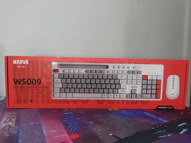 Mouse e Teclado Gamer Wireless 