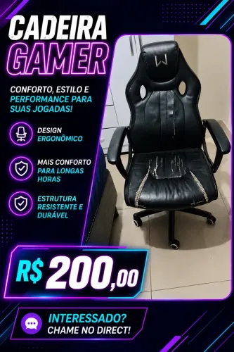 Vendo cadeira gamer