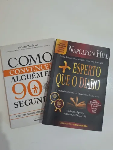 2 Livros de Desenvolvimento Pessoal e Persuasão | Napoleon Hill + Nicholas Boothman