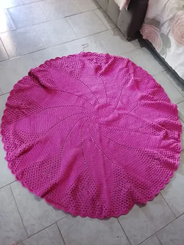 Tapete novo crochê pra sala ou cozinha