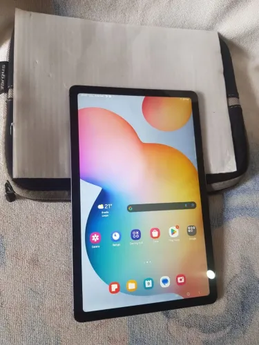 Tablet Samsung grandão + capa top