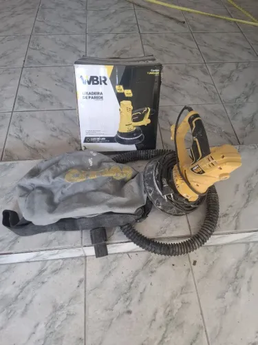 Lixadeira de parede elétrica com filtro e LED