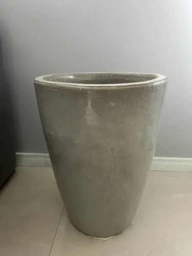 Vaso de cerâmica vietnamita Garden cinza para plantas