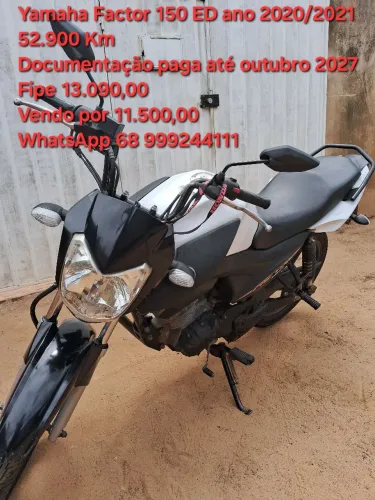 Yamaha Ybr/Factor 150 ED ano 2020/2021