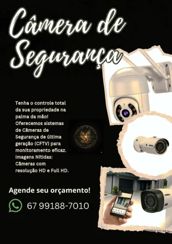Câmera de Segurança Vigilância na Palma da Mão