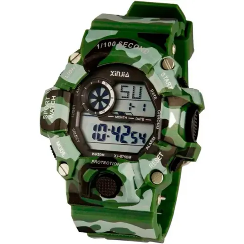 Relógio Xinjia Verde Militar - Estilo tático, resistente e funcional!