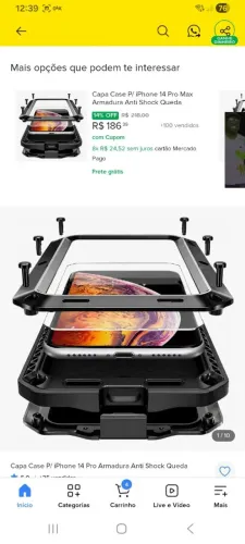 Case / capa / armadura para iphone 14 pro