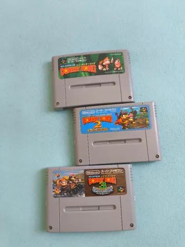 Trilogia donkey Kong country super famicom snes