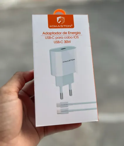 Carregador iPhone 30w H?maston - ENTREGA A DOMICÍLIO 