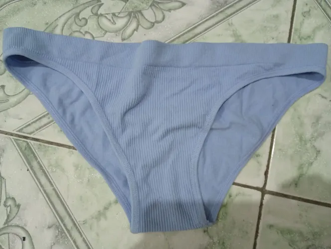 Calcinha Feminina Basic+ Tam. G Nova Nunca Usada - Azul Claro