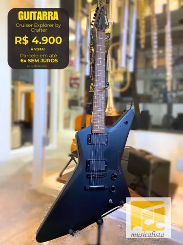 Guitarra Cruiser Explorer By Crafter RE920 GMT Rara - Com Captação EMG Ativa