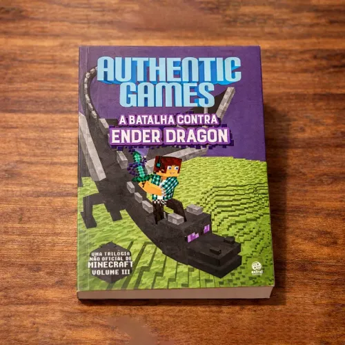 Livro A Batalha contra Ender Dragon - Authentic Games