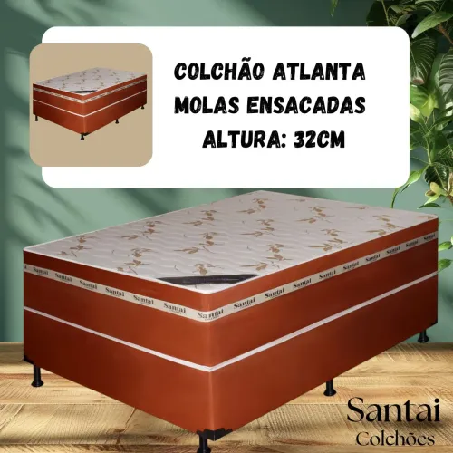 CAMA BOX MOLAS ENSACADAS CASAL/QUEEN