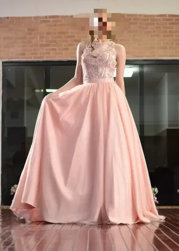Vestido rosa curto+ saia para madrinhas e dubutantes