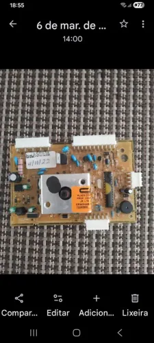 Placa de potência lavadora Eletrolux 