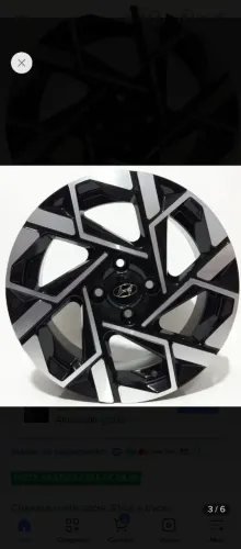  Rodas de Liga Leve aro 15 HB20 TGDI Semi Novo