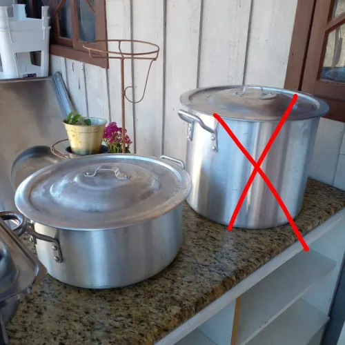 Panela 20L Inox.