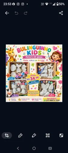 Kit pintura em gesso infantil! Lembrancinha, diversão e as crianças