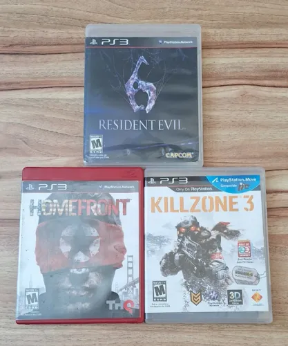 Jogos Mídia Física PS3 (Resident Evil 6 / Homefront / Killzone 3)