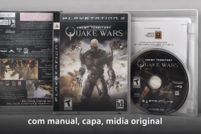 Quake wars para playstation 3 - midia original com manual