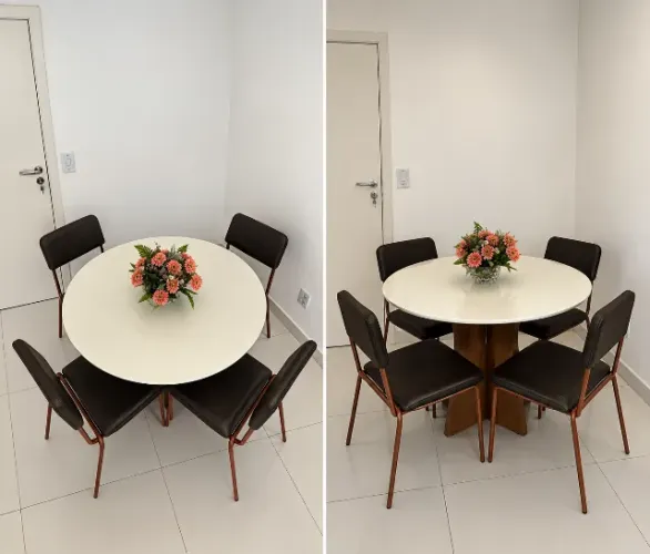 Mesa de jantar redonda