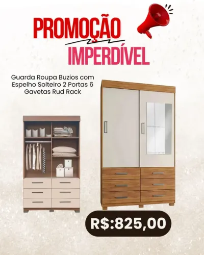 Guarda roupas solteiro búzios portas de correr / 2 cores /;pague na entrega