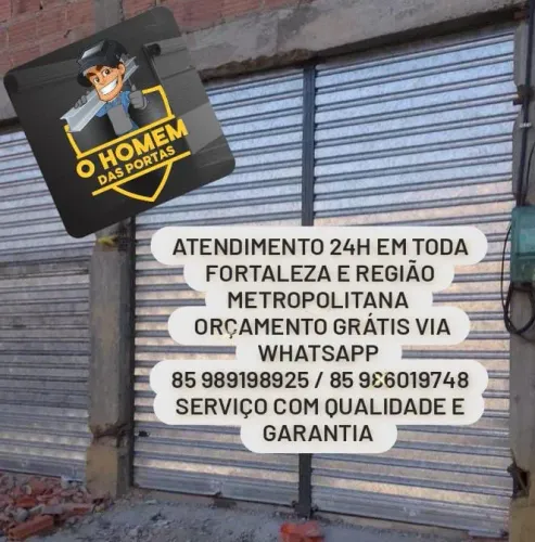 Conserto de portas de enrolar manual e automática