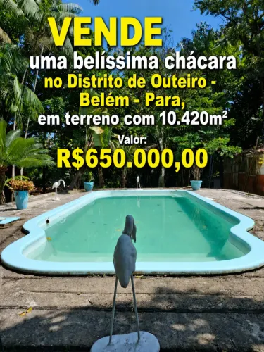 Moura Gestor Imobiliario Vende Uma Excelente Chacara no Distrito de Outeiro Belem, Pa