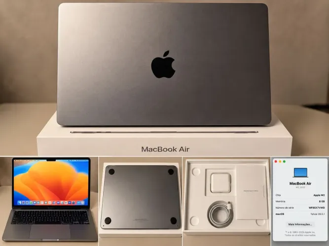 MacBook air M2 prata