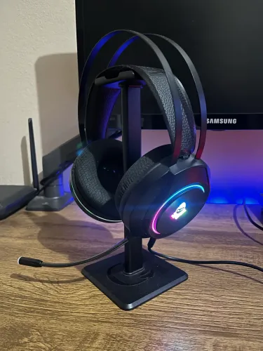HEADSET GAMER MANCER CRATER + SUPORTE HUSKY
