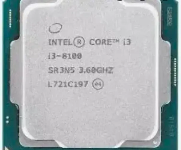 Processador i3 8100 3.6 ghz soquete 1151 da oitava geração funcionando perfeitamente