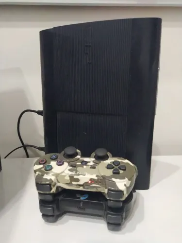 PS3 SUPER SLIM 230GB DESTRAVADO+ 2 CONTROLES