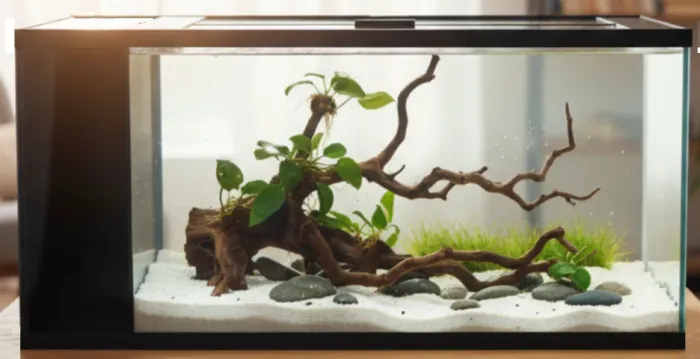 Aquário 80x30x40cm Vidro 6mm temperado + Sump Lateral + bomba submersa + Midias Filtrantes