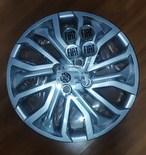Calota prata para Fiat cronos ou argo 2022 , 100% nova , ainda no plástico de fábrica 