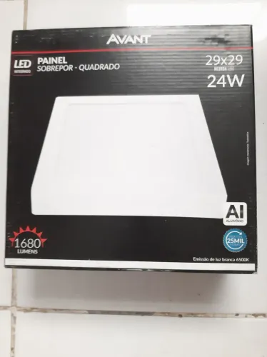 Luminária de led sobrepor 29x29