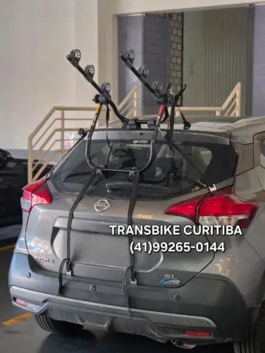 Transbike Curitiba Suporte pra 3 Bicicletas no Porta Malas Pronta Entrega no Centro