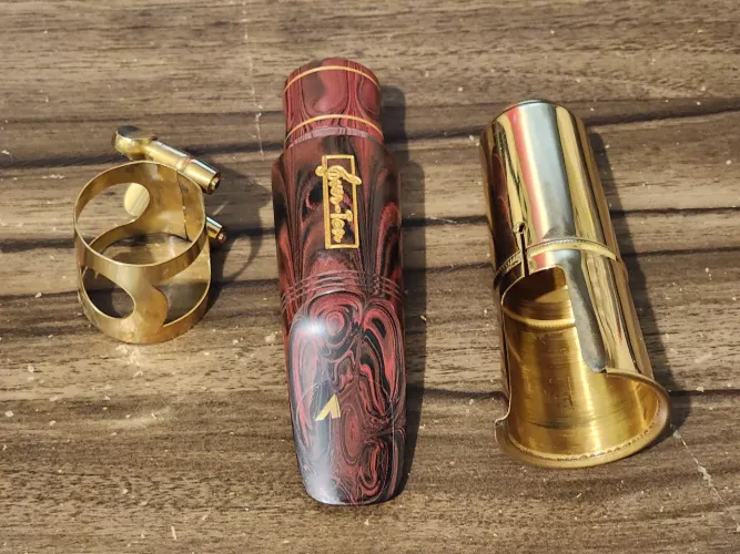 Boquilha Sax Tenor Ever-ton Evidence 8 Ebonite Marble