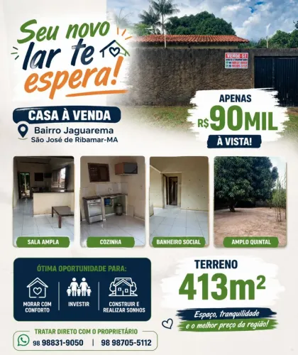 VENDA CASA 90 MIL - ESTRADA DA PRAIA DE BOA VIAGEM