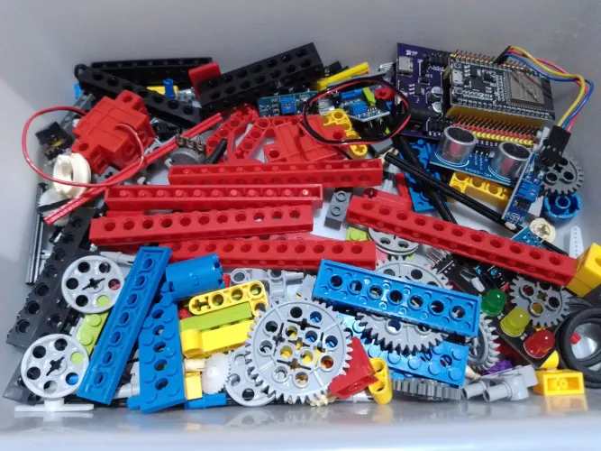 Peças Technic: Pinos, Eixos, Conectores Lego