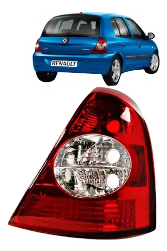 Lanterna Traseira Renalt Clio Hatch 03 ate 2010