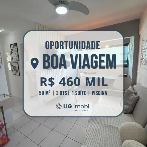 Oportunidade para Venda Em Boa Viagem | O máximo de conforto com piscina na cobertura.