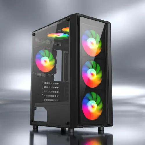 GABINETE LIKETEC SIGMA, MID TOWER, VIDRO TEMPERADO, ATX, SEM FONTE, COM 3 FANS