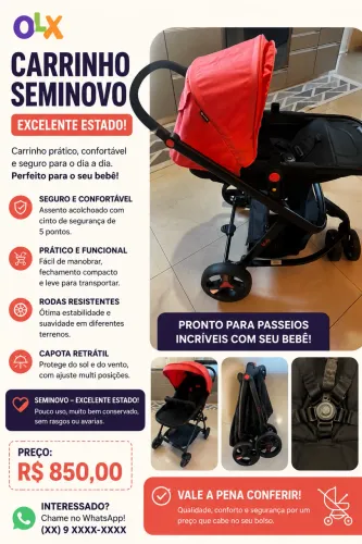 Carrinho Moisés Safety Mobi