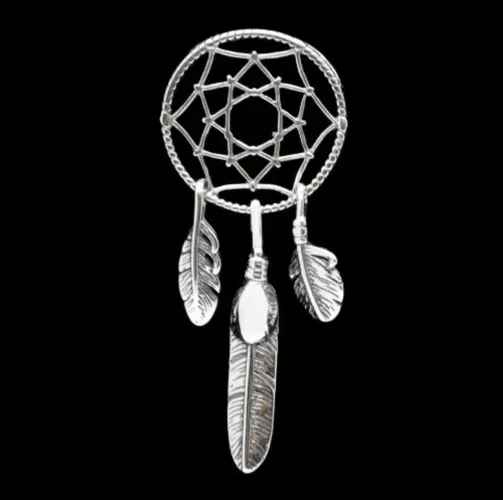 Pingente prata 925 filtro dos sonhos tamanho G