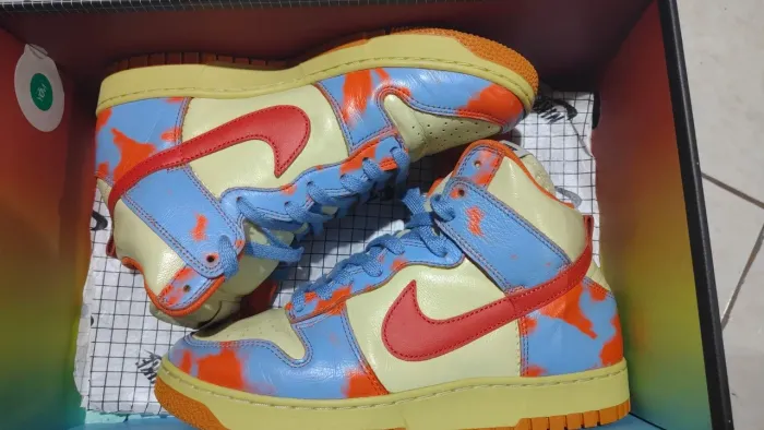 Nike Dunk High 1985 Orange Acid Wash